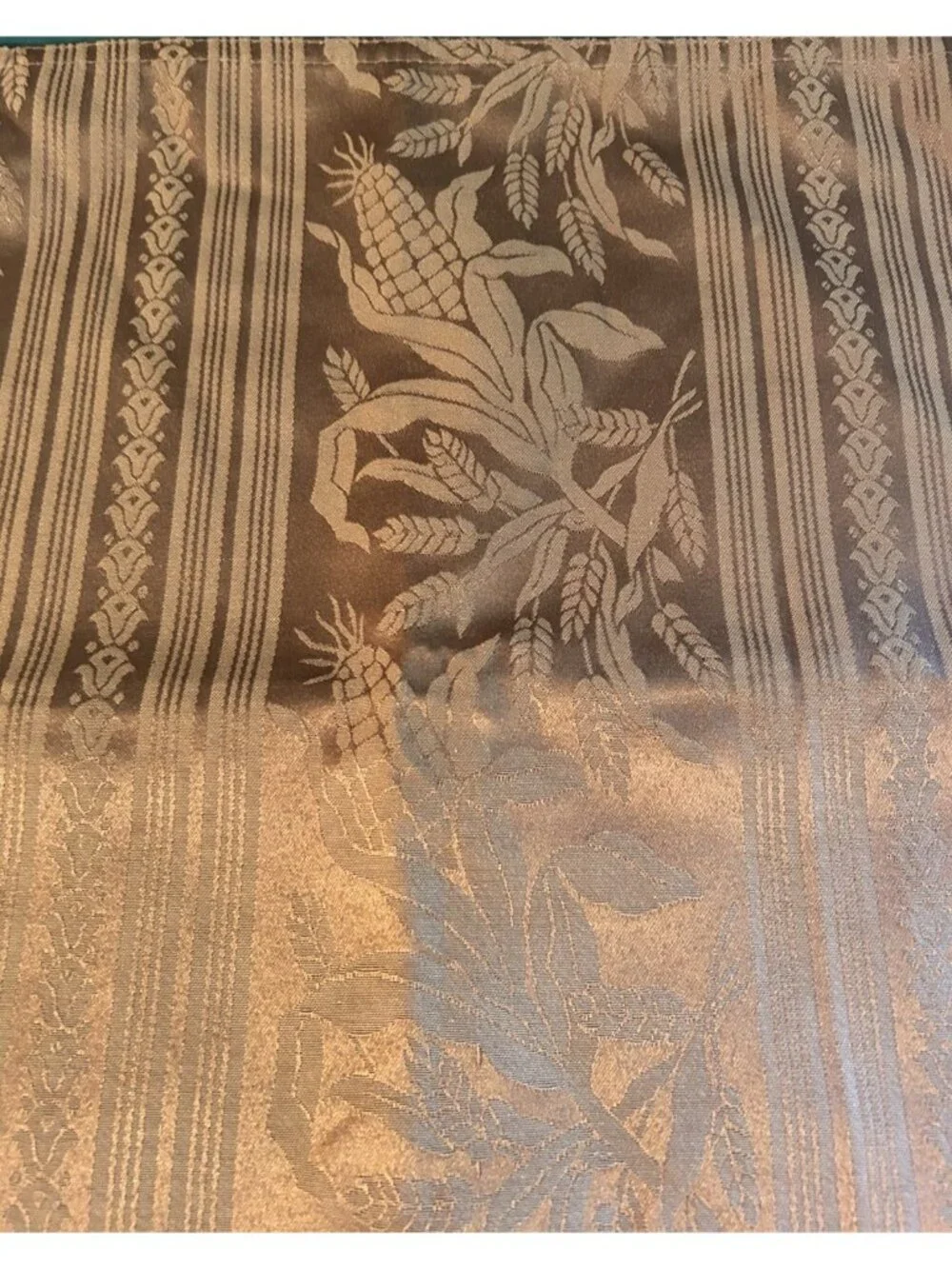 LAUREN RALPH LAUREN Damask Golden Brown Corn cob Napkins (Set of 8) 20